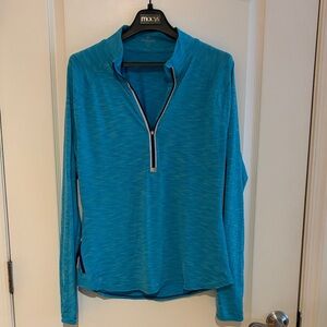 Athleta Turquoise Activewear Shirt
